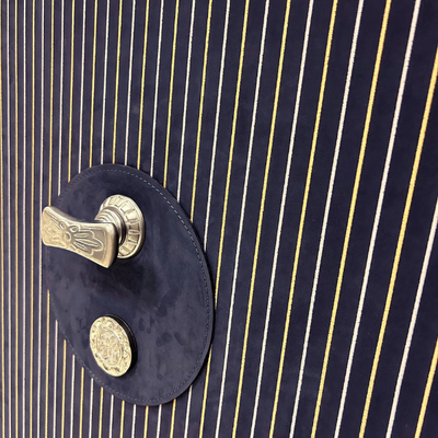 Luxury safe in malachite and brass