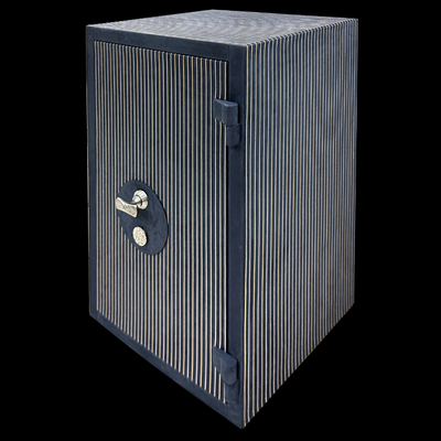 Luxury safe in malachite and brass