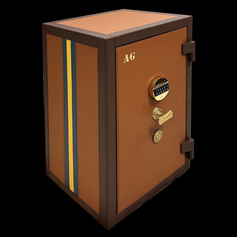 Coffre-fort de luxe en cuir 